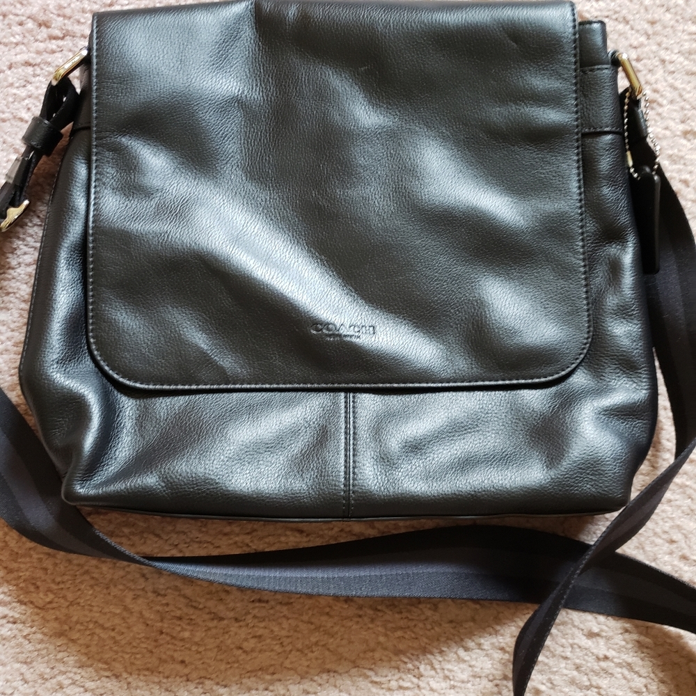 Coach Charles small messenger leather bag